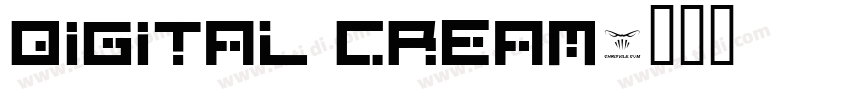 Digital cream字体转换